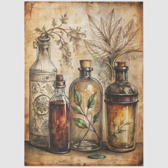 Papier Mousseline Conception de la série de journaux Gothic Junk 13 (Recto)