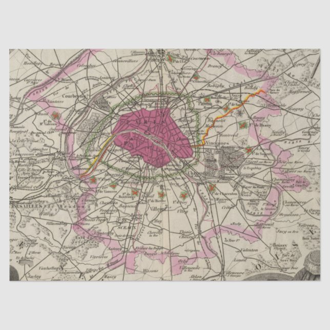 Papier Mousseline Conception de la série de plans de ville 12 (Recto)