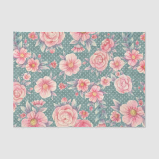 Papier Mousseline Conception de la série florale rose Meraki 15