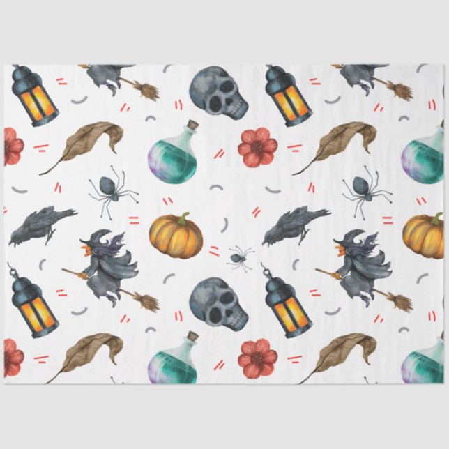Papier Mousseline Conception de la série Halloween 6 (Recto)