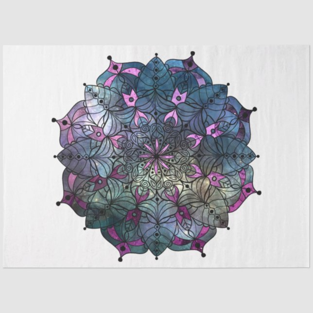 Papier Mousseline Conception de la série Mandala 11 (Recto)