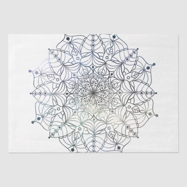 Papier Mousseline Conception de la série Mandala 19 (Recto)