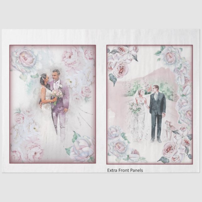 Papier Mousseline Conception de la série mariage 1 (Recto)