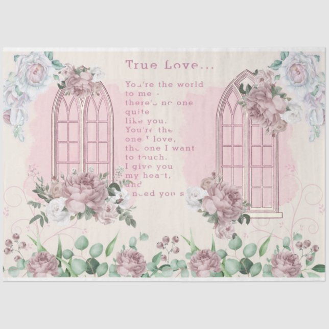 Papier Mousseline Conception de la série mariage 2 (Recto)