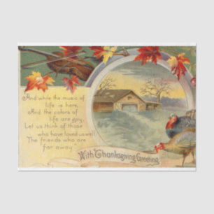 Papier Mousseline Conception de la série mixte vintage Thanksgiving