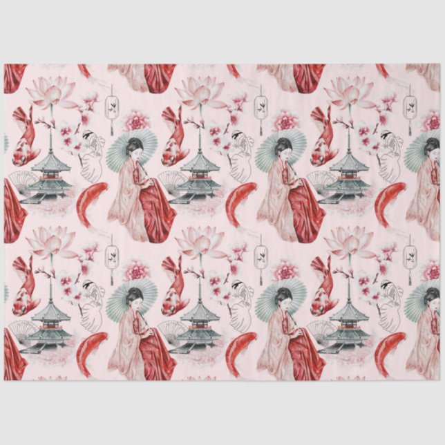 Papier Mousseline Conception de la série Okinawa 5 (Recto)