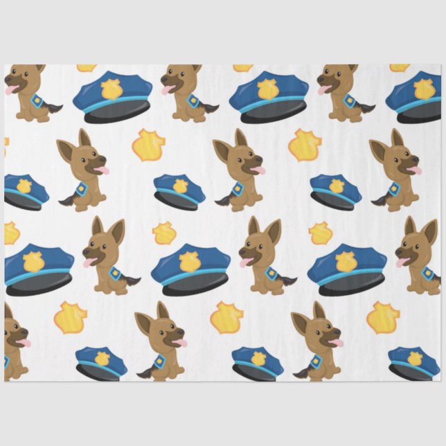 Papier Mousseline Conception de la série Police 6 (Recto)