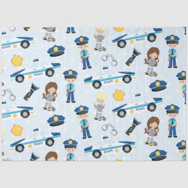 Papier Mousseline Conception de la série policière 1 (Recto)