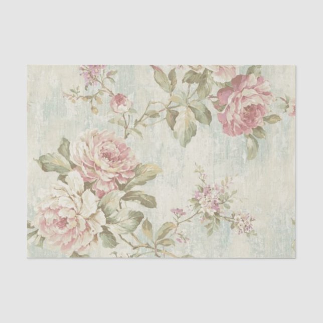 Papier Mousseline Conception de la série Rose Shabby Chic 16 (Recto)