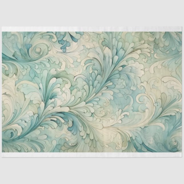 Papier Mousseline Conception de la série Sea 9 (Recto)