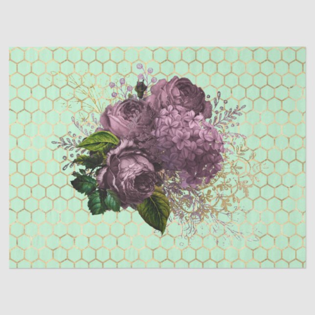 Papier Mousseline Conception de la série Tea Garden Bee 32 (Recto)