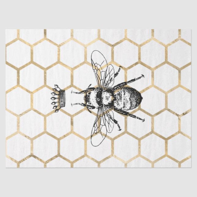Papier Mousseline Conception de la série Tea Garden Bee 55 (Recto)