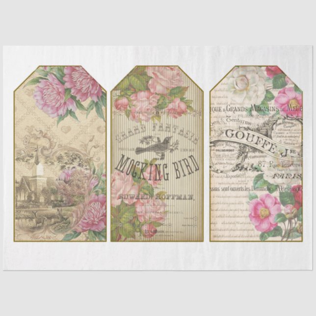 Papier Mousseline Conception de la série Victorian Emphasis 20 (Recto)
