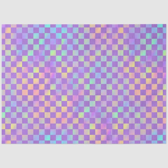Papier Mousseline Conception de la série Violet et Arc-en-ciel 11 (Recto)