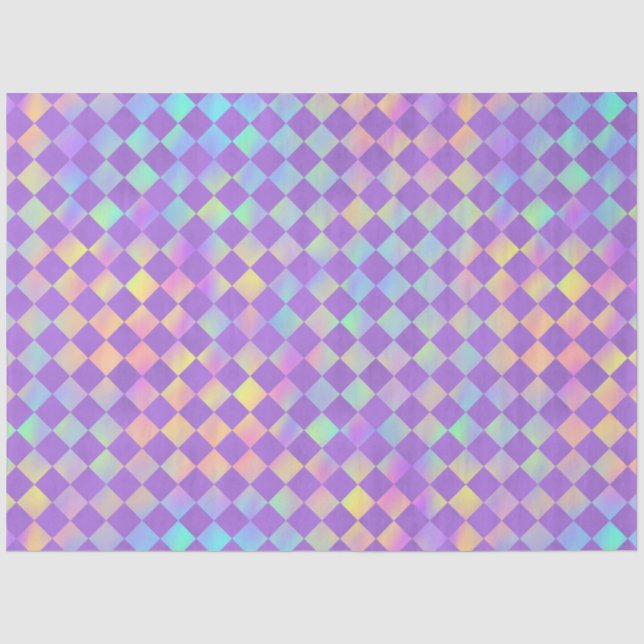 Papier Mousseline Conception de la série Violet et Arc-en-ciel 12 (Recto)