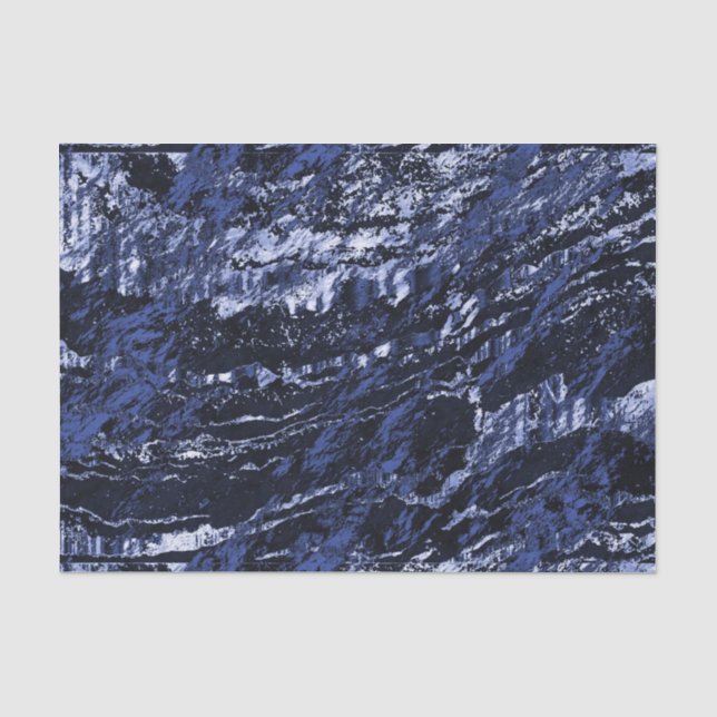 Papier Mousseline Conception de marbre de bleu marine (Recto)