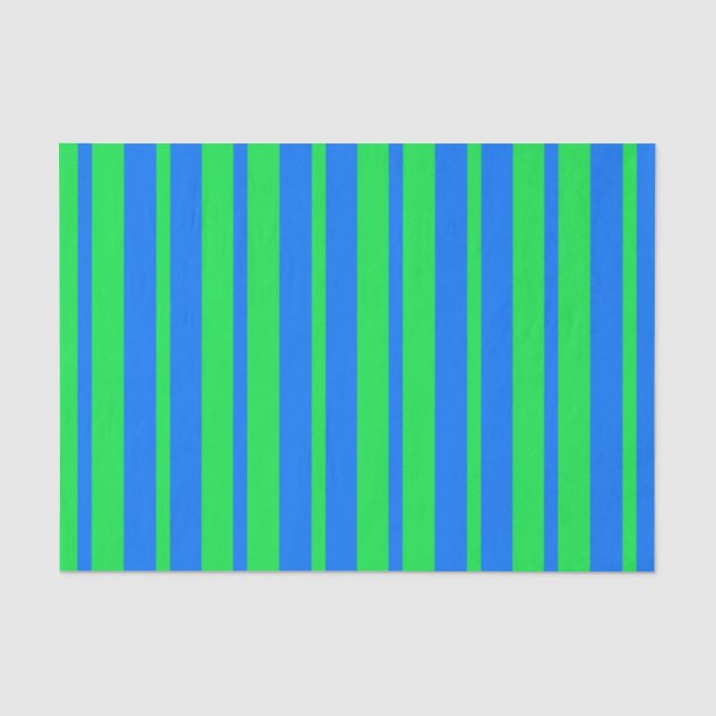 Papier Mousseline Conception de motif rayé stylé bleu vert  (Recto)