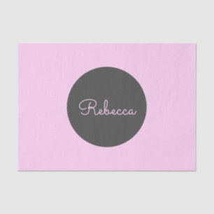 Papier Mousseline Conception de script rétro-moderne rose cool modif