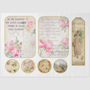 Papier Mousseline Conception de série chic Shabby victorien 13