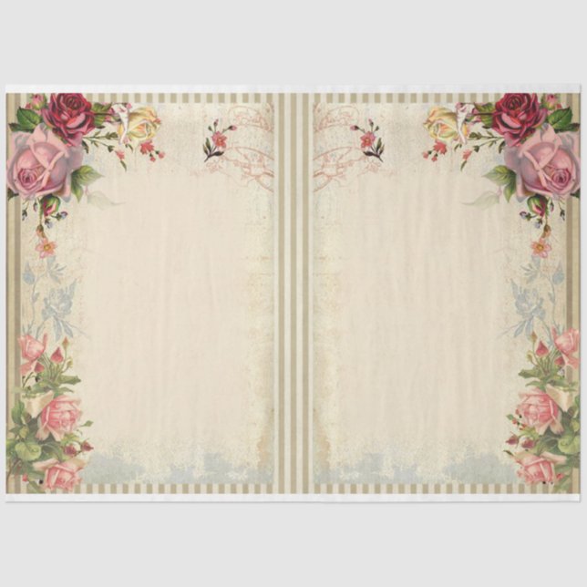 Papier Mousseline Conception de série chic Shabby victorien 18 (Recto)