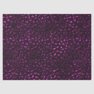 Papier Mousseline Conception de série Leopard violet et or 5