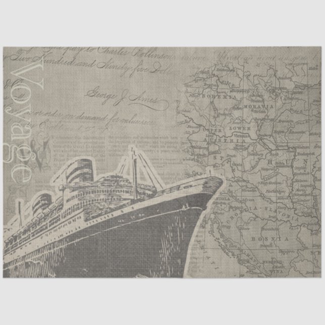 Papier Mousseline Conception de série nautique 18 (Recto)