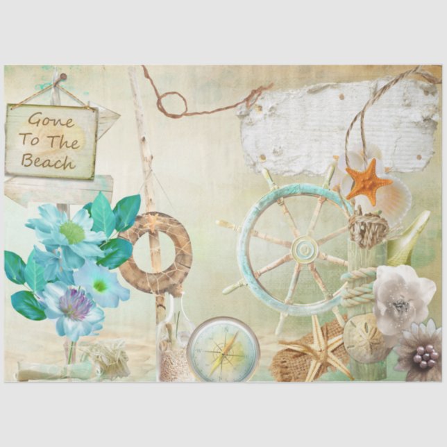 Papier Mousseline Conception de série nautique 2 (Recto)