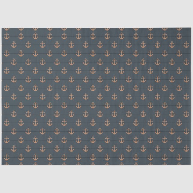 Papier Mousseline Conception de série nautique foncée 4 (Recto)