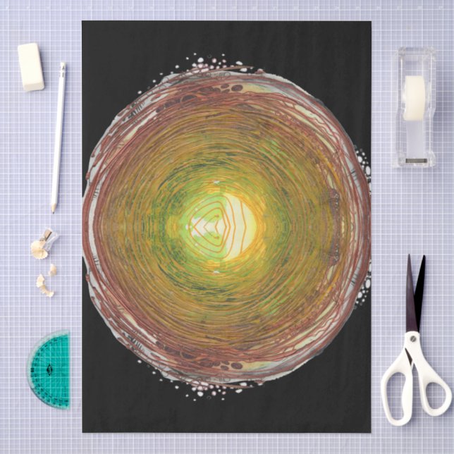 Papier Mousseline Conception de texture abstraite moderne  (Artisanat)