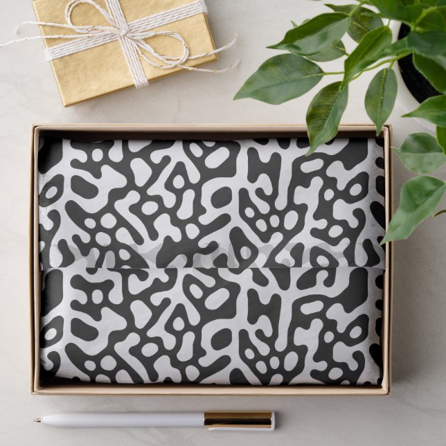 Papier Mousseline Conception de texture abstraite moderne (Cadeau)