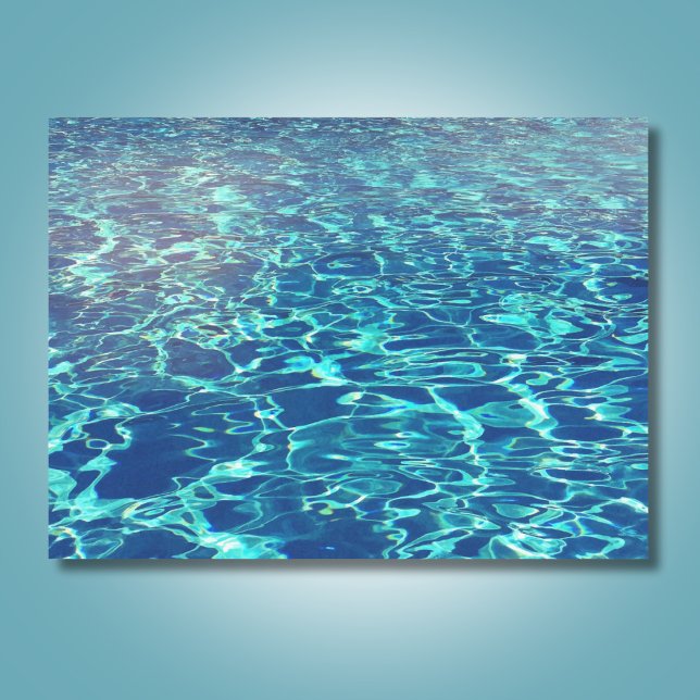 Papier Mousseline Conception d'eau ondulante de piscine Aqua (Créateur téléchargé)