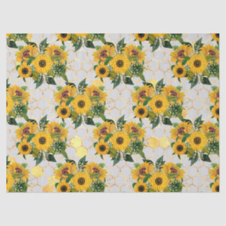 Papier Mousseline Conception des séries tournesol et abeille Quatre