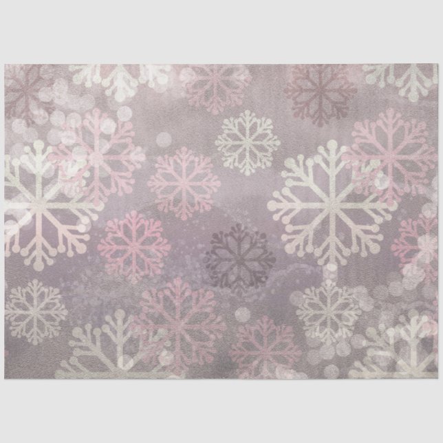 Papier Mousseline Conception d'une série grunge hivernale rose 7 (Recto)