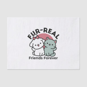 Papier Mousseline Conception "Fur-Real Friends Forever"