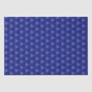 Papier Mousseline Conception géométrique de Midnight Indigo et Gold