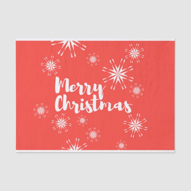 Papier Mousseline Conception joyeuse et ludique de Joyeux Noël (Recto)