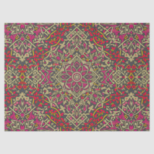 Papier Mousseline Conception Motif De Tapis Oriental, Traditionnelle