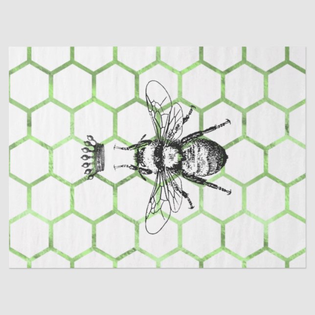 Papier Mousseline Conception Série Tea Garden Bee 54 (Recto)