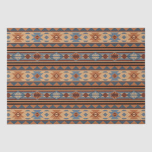 Papier Mousseline Conception sud-ouest Adobe Grey Brown Tribal Motif
