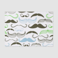Conception verte, bleue et noire de moustache