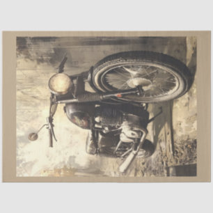 Papier Mousseline Conception vintage série moto #6