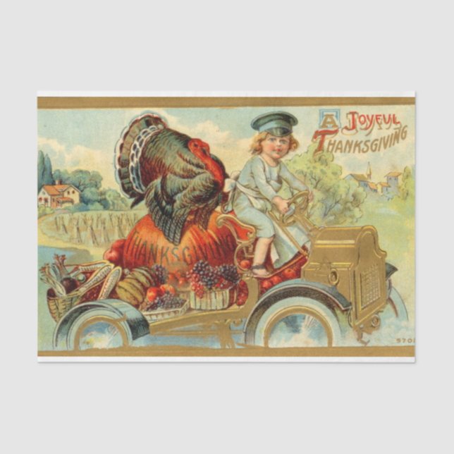 Papier Mousseline Conception vintage Thanksgiving Mix Series 10 (Recto)