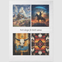 Conceptions de découpage Western & Tribal sur toil