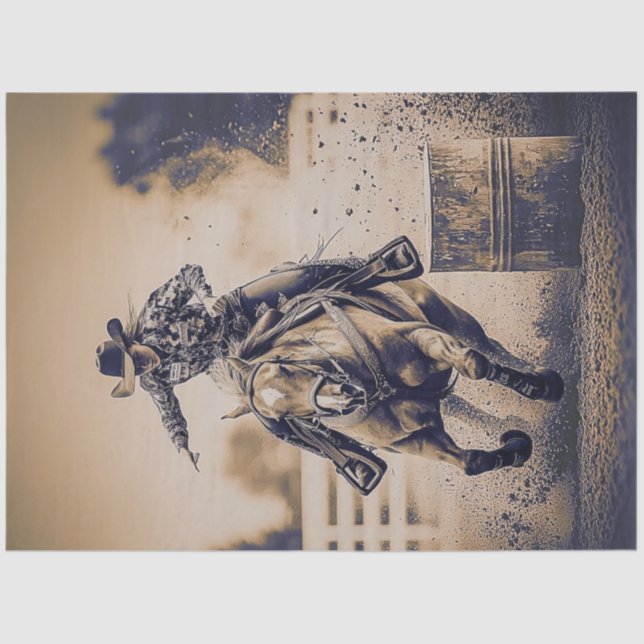 Papier Mousseline Concours d'arène de course de fûts de découpage (Recto)