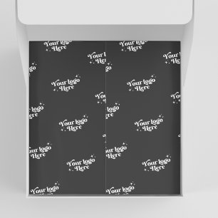 Papier Mousseline Conditionnement personnalisé moderne en noir