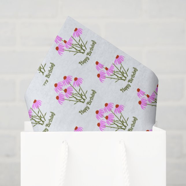Papier Mousseline Cône Violet (Sac cadeau)
