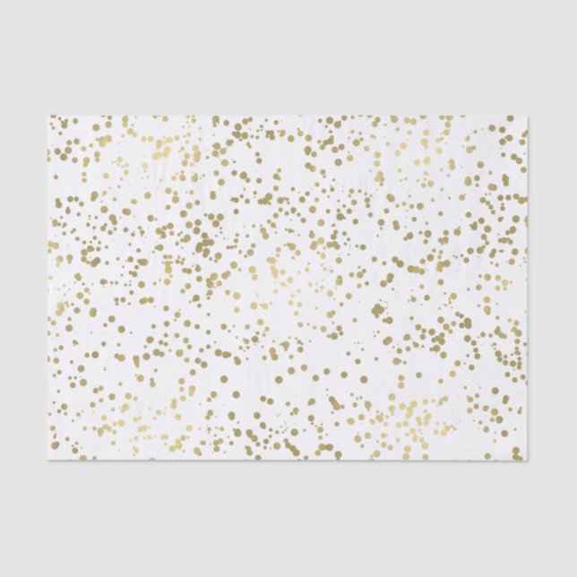 Papier Mousseline Confetti d'or (Recto)