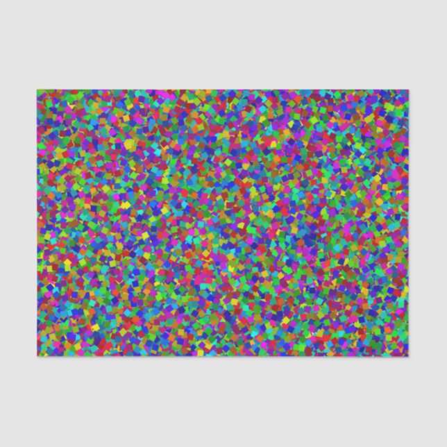 Papier Mousseline Confetti - Multicolore (Recto)