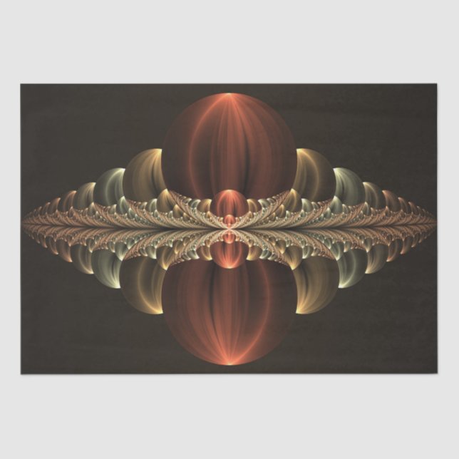 Papier Mousseline Construction d'Imaginaires Art Fractal Abstrait br (Recto)