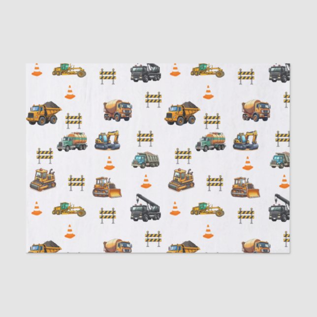 Papier Mousseline Construction machinery  (Recto)